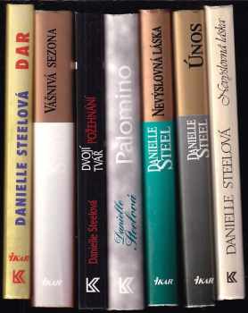 KOMPLET Danielle Steel 7X Dar + Vášnivá sezona + Dvojí tvář požehnání + Palomino + Nevýslovná láska + Únos + Nevýslovná láska