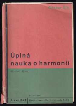 Otakar Šín: Úplná nauka o harmonii na základě melodie a rytmu Díl II., Úlohy.