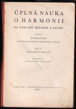 Otakar Šín: Úplná nauka o harmonii na základě melodie a rytmu