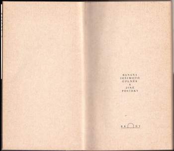 Banana Yoshimoto: Úplněk a jiné povídky