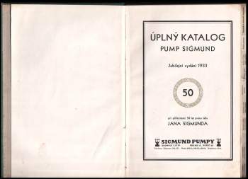 Úplný katalog Pump Sigmund