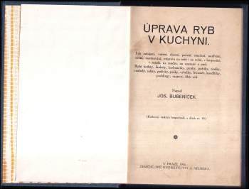 Josef Bubeníček: Úprava ryb v kuchyni