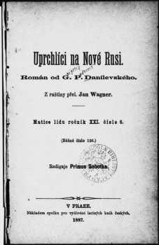 Grigorij Petrovič Danilevskij: Uprchlíci na Nové Rusi