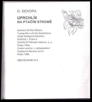 Ondřej Sekora: Uprchlík na ptačím stromě