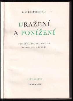 Fedor Michajlovič Dostojevskij: Uražení a ponížení