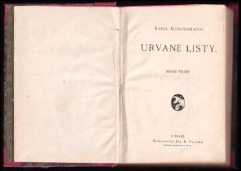 Karel Klostermann: Urvané listy