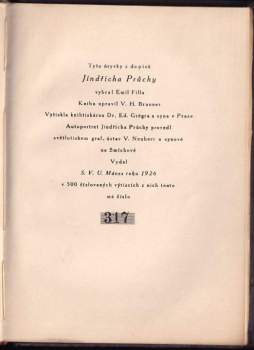 Jindřich Prucha: Úryvky z dopisů slečně Ludmile Hegenbartové