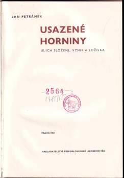 Jan Petránek: Usazené horniny