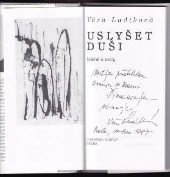 Věra Ludíková: Uslyšet duši