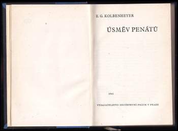 Erwin Guido Kolbenheyer: Úsměv penátů