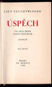 Lion Feuchtwanger: Úspěch