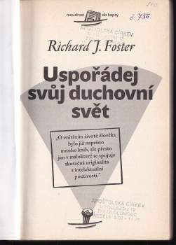 Richard J Foster: Uspořádej svůj duchovní svět