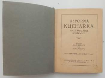 Anuše Kejřová: Úsporná kuchařka