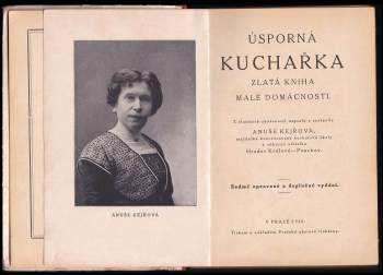 Anuše Kejřová: Úsporná kuchařka