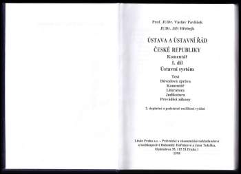 Ústava a ústavní řád České republiky