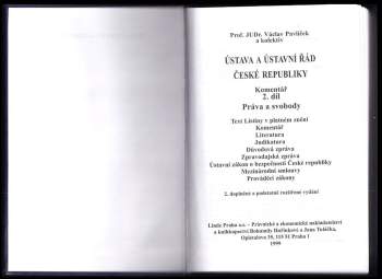 Ústava a ústavní řád České republiky