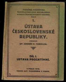 Mychajlo Serhìjovyč Hruševs‘kyj: Ústava Československé republiky 1919