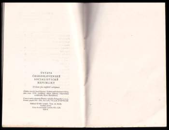 Ústava Československé socialistické republiky