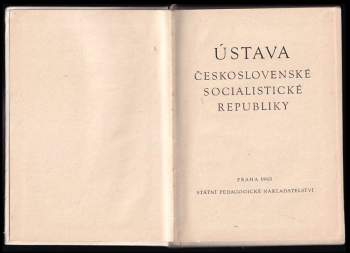 Ústava Československé socialistické republiky