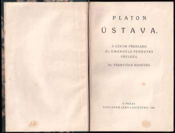Platón: Ústava