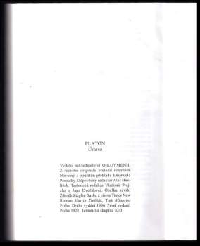 Platón: Ústava