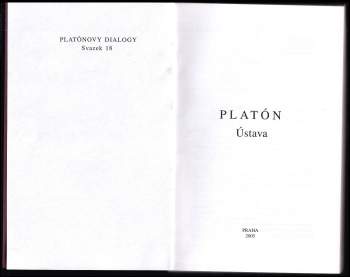 Platón: Ústava