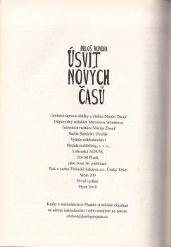 Miloslav Vondra: Úsvit nových časů