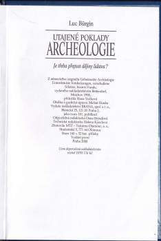 Luc Bürgin: Utajené poklady archeologie
