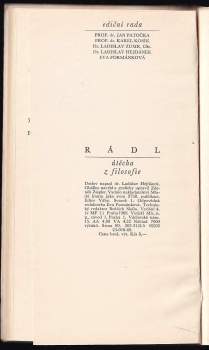 Emanuel Rádl: Útěcha z filosofie