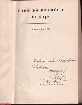 Josef Hodek: Útěk do druhého odboje