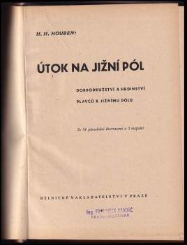 Heinrich Hubert Houben: Útok na jižní pól
