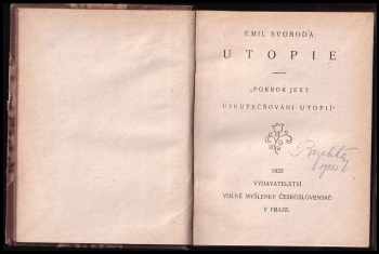 Emil Svoboda: Utopie