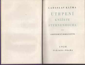 Ladislav Klíma: Utrpení knížete Sternenhocha