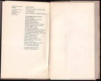 Johann Wolfgang von Goethe: Utrpení mladého Werthera