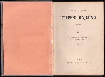 Henry Gréville: Utrpení Rajisino