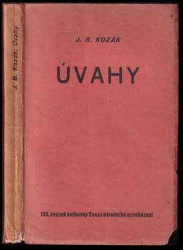 Jan Blahoslav Kozák: Úvahy