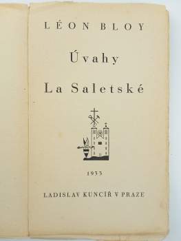 Léon Bloy: Úvahy La Saletské