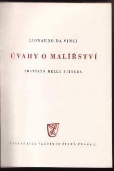 Leonardo da Vinci: Úvahy o malířství