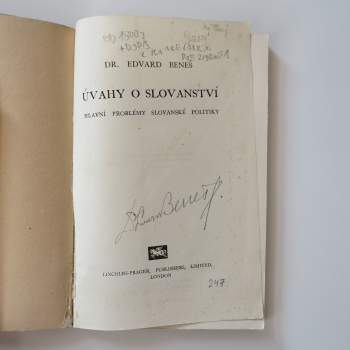 Edvard Beneš: Úvahy o slovanství