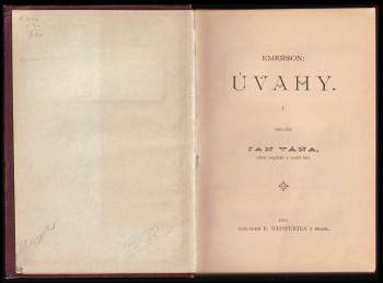 Ralph Waldo Emerson: Úvahy