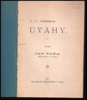 Ralph Waldo Emerson: Úvahy