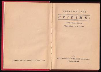 Edgar Wallace: Uvidíme!