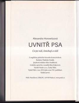 Alexandra Horowitz: Uvnitř psa