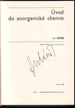 G. I Brown: Úvod do anorganické chemie