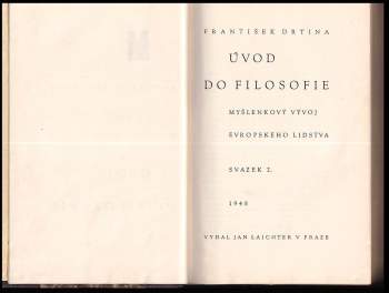 František Drtina: Úvod do filosofie