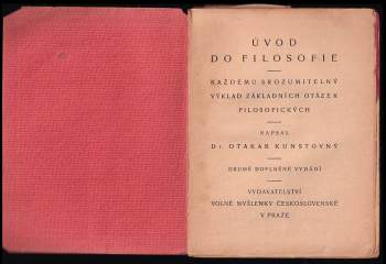 Otakar Kunstovný: Úvod do filosofie