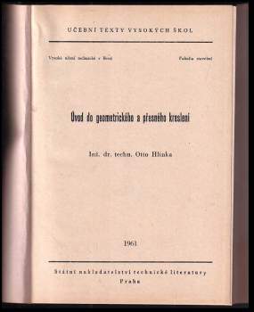 Otto Hlínka: Úvod do geometrického a přesního kreslení