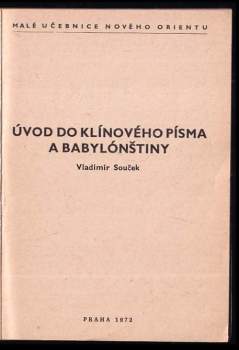 Úvod do klínového písma a babylónštiny