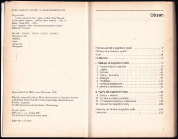 Paul Thagard: Úvod do kognitivní vědy