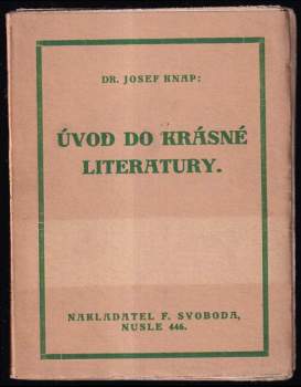 Úvod do krásné literatury